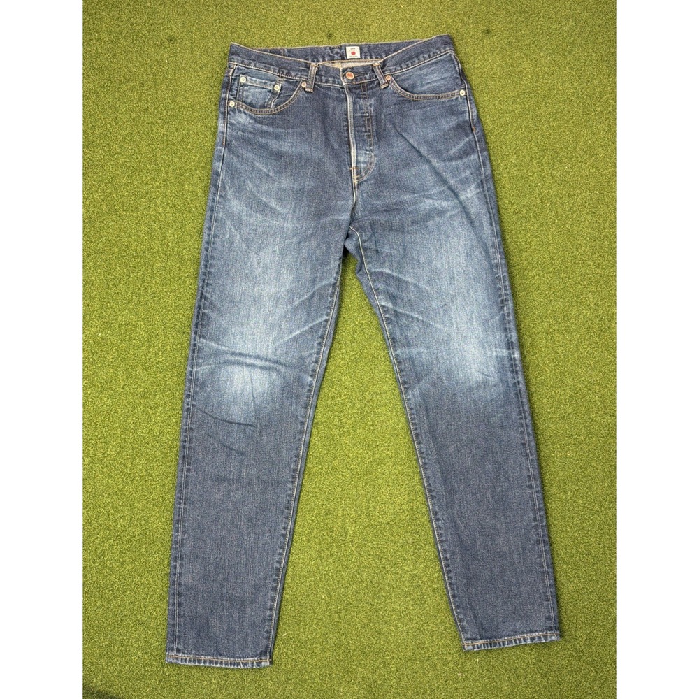 EDWIN Loose Tapered Jeans Men's 30/32 Made In Japan Denim Button Fly